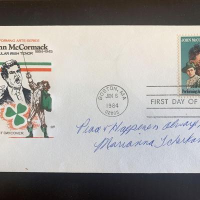 Marianna Tcherkassky signed first day cover