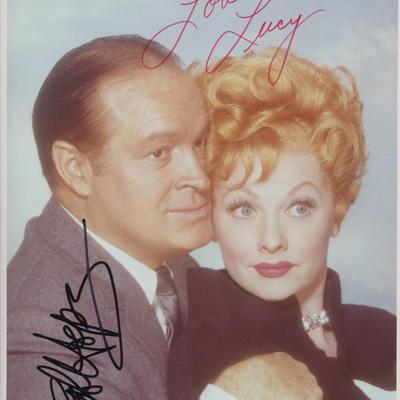 Bob Hope and Lucille Ball signed photo. GFA Authenticated