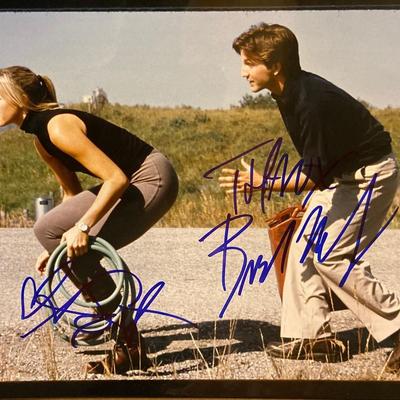 Rat Race Amy Smart and Breckin Meyer signed movie photo