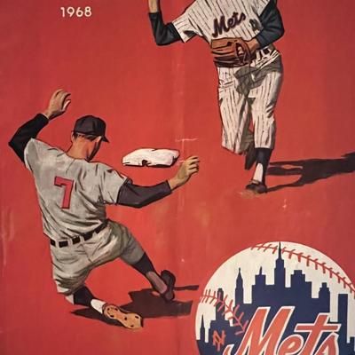 NY Mets 1968 Program. 8x11 inches