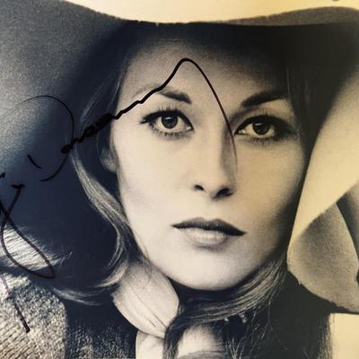 Faye Dunaway signed photo