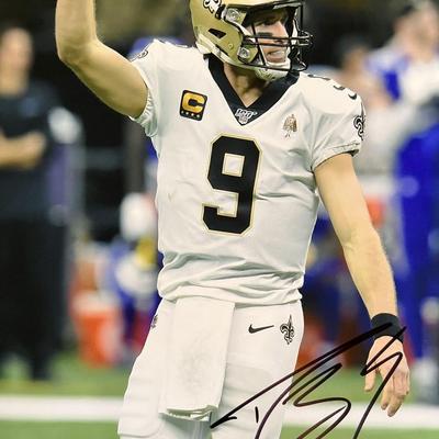 New Orleans Saints Quarterback Drew Brees signed photo
