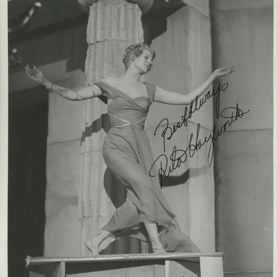 Rita Hayworth signed photo. GFA Authenticated