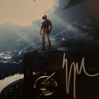 The Flash Worlds Collide Ezra Miller signed movie photo
