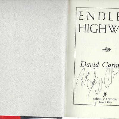David Carradine signed book