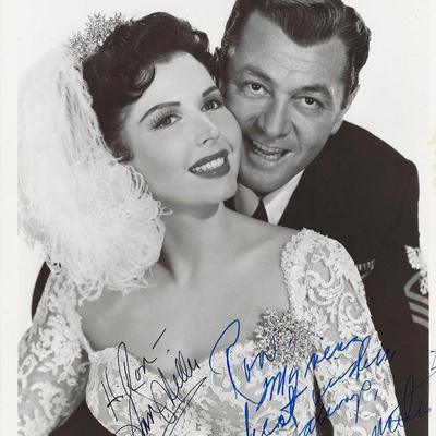 Ann Miller and Tony Martin signed movie photo