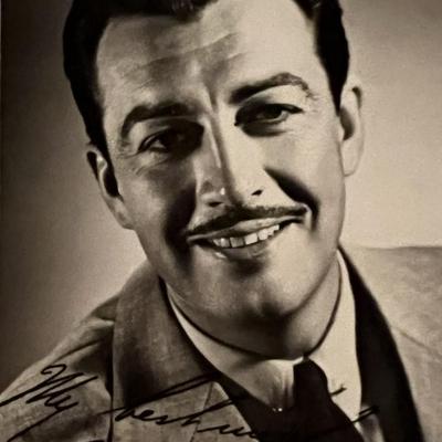Robert Taylor facsimile signed photo. 3x5 inches