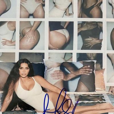 Kim Kardashian signed photo