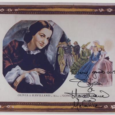 Gone With the Wind signed movie photo