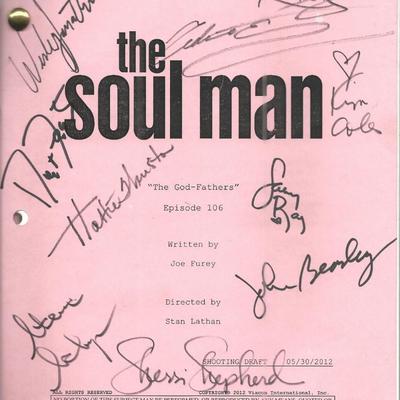 The Soul Man cast signed script