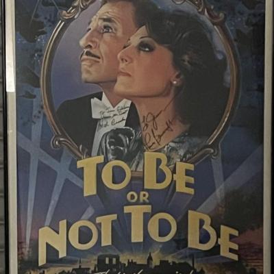To Be Or Not To Be cast signed poster