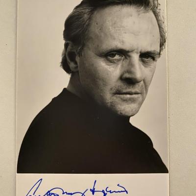 Silence of the lambs Anthony Hopkins photo and original signature