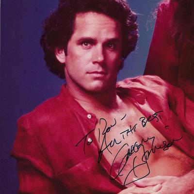 Falcon Crests Gregory Harrison signed photo