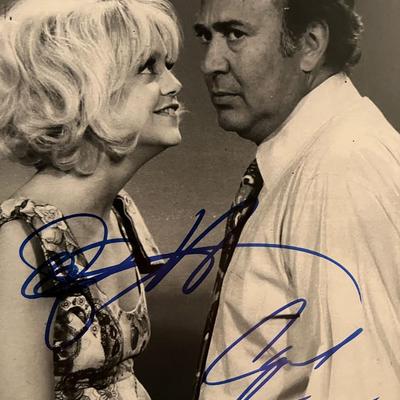 Laugh In Carl Reiner and Goldie Hawn signed photo