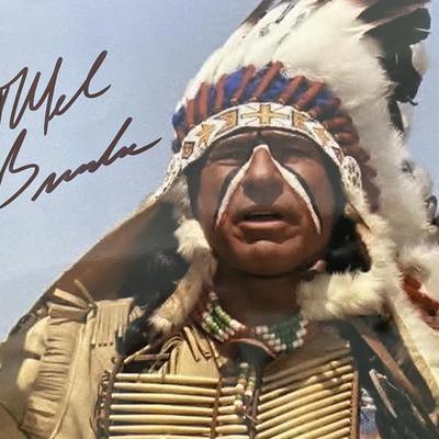 Blazing Saddles Mel Brooks signed movie photo
