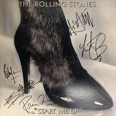 Rolling Stones signed record Start me up