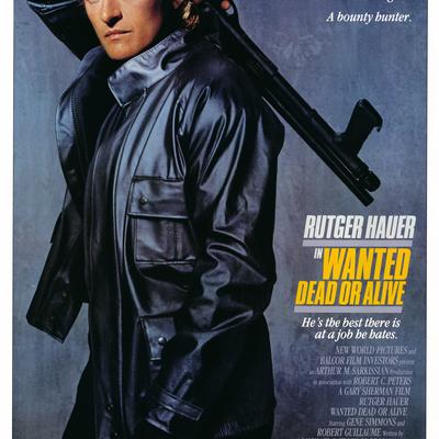 Wanted: Dead or Alive  1986 original vintage one sheet movie poster