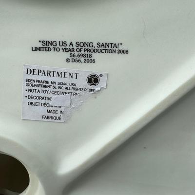 “Sing Us A Song Santa!” Lot