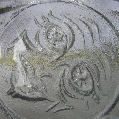 Blenko, Celestial Sun, Huge MCM Ashtray
