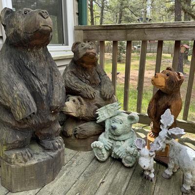 Wood Carved Outdoor Decor (Heavy)