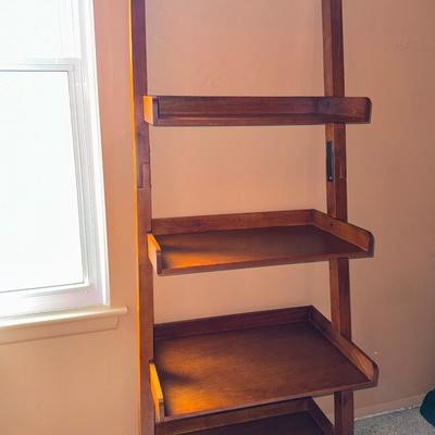Tiered Wood Shelves Unit (second floor)