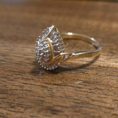 10k Gold and Diamond Ring