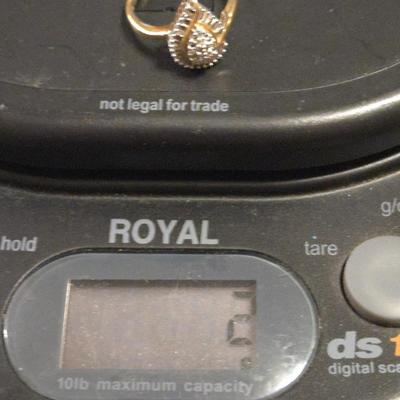 10k Gold and Diamond Ring