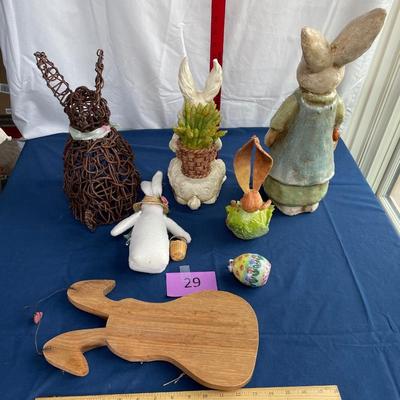Easter bunny figures