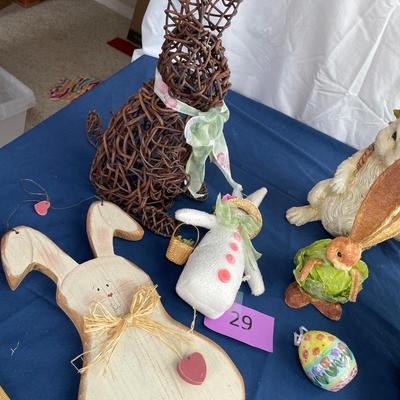 Easter bunny figures