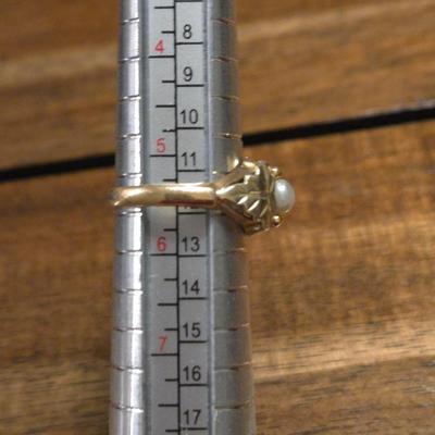 10k Gold & Pearl Black Hills Ring