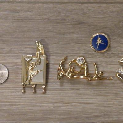 Dancer Brooch Lot