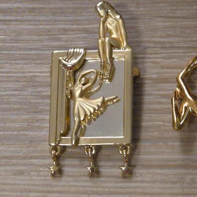 Dancer Brooch Lot