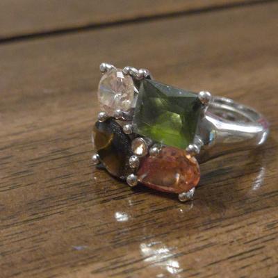 Multi Gemstone Ring