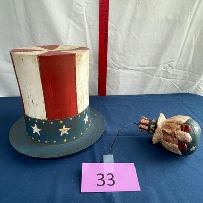 Uncle Sam hat & ornament
