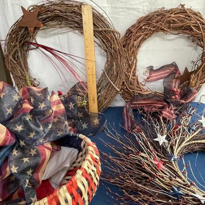 Lot of Flags & Wreaths