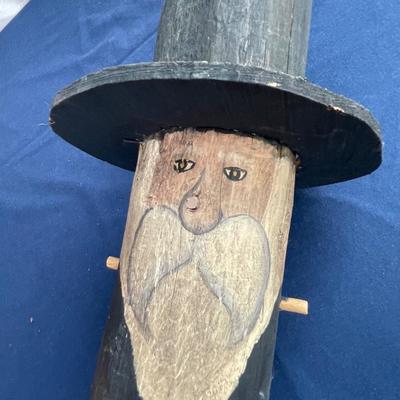 Wood Uncle Sam Figure