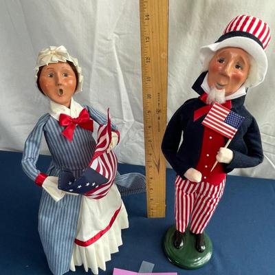 Byers Choice Uncle Sam & Betsy Ross