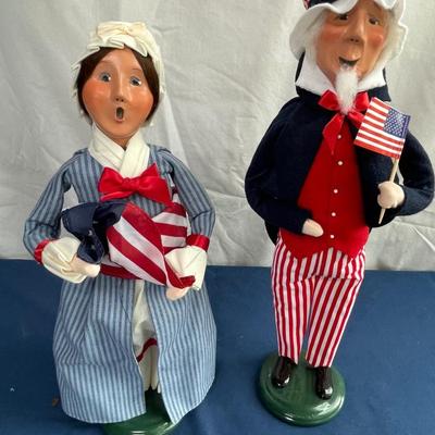 Byers Choice Uncle Sam & Betsy Ross
