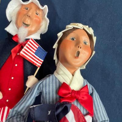 Byers Choice Uncle Sam & Betsy Ross