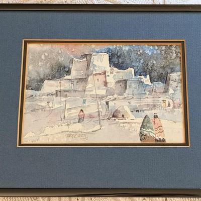 Pueblo Snow watercolor by Tom Owen, NWS