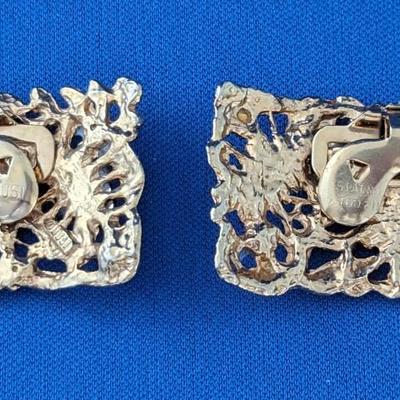 Pair (2) Vintage 1940-1960's Musi brand shoe clips. Gold tone with colored rhinestones.