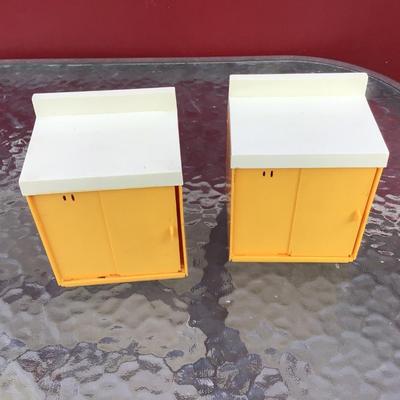 2 Doll Furniture Cabinets and Bryer Horse
