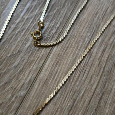(3) Gold Tone Chains