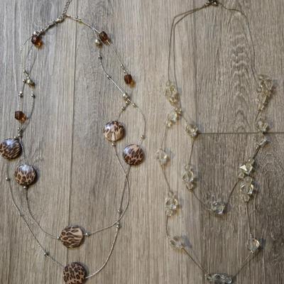 (2) Long Fashion Necklaces