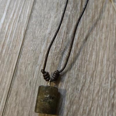 (2) Stone Pendant Necklaces