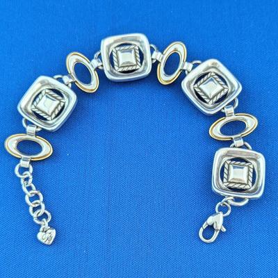 Brighton Roxbury Bracelet. Two tone and crystals.