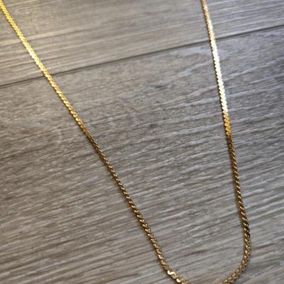(3) Gold Tone Necklaces