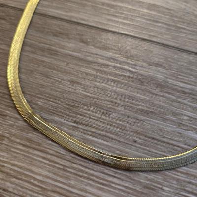 (2) Gold Tone Necklaces