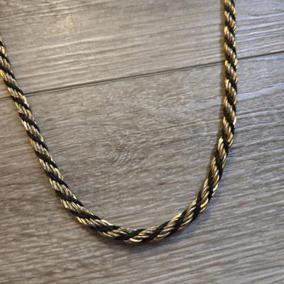 (2) Gold Tone Necklaces