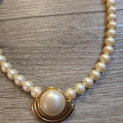 Cameo and Faux Pearl Necklaces
